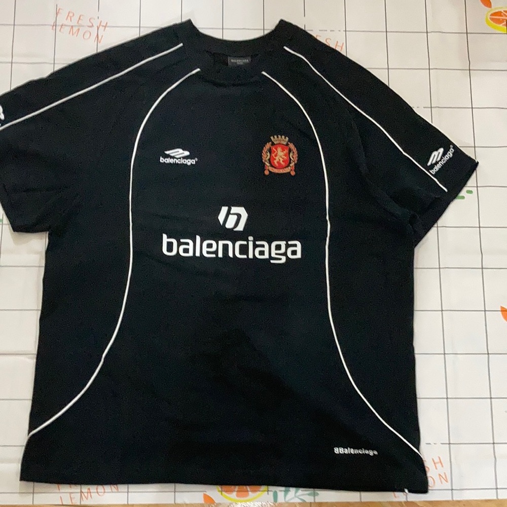 Balenciaga Manchester United No.10 Jersey T-Shirt Short Sleeve Size 2
